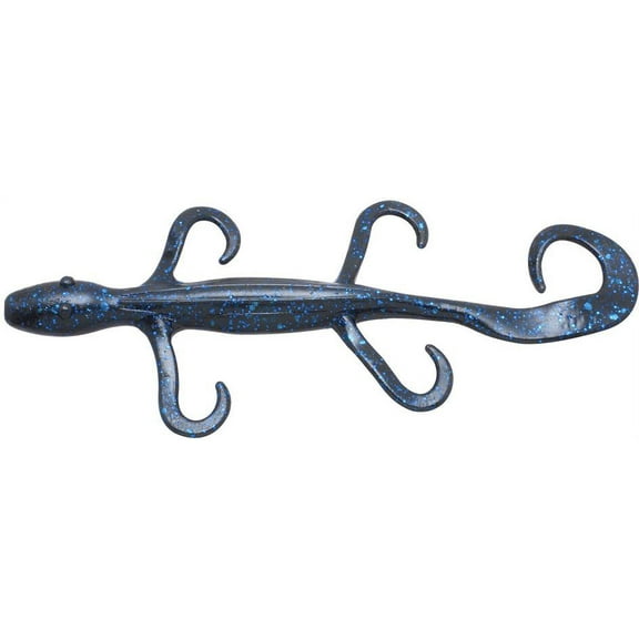 Z Man LizardZ 6'' Black Blue Flake 6pk