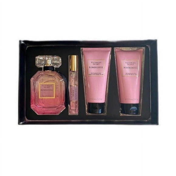 Victoria's Secret Bombshell 4PCS Eau de Parfum Gift Set For Women