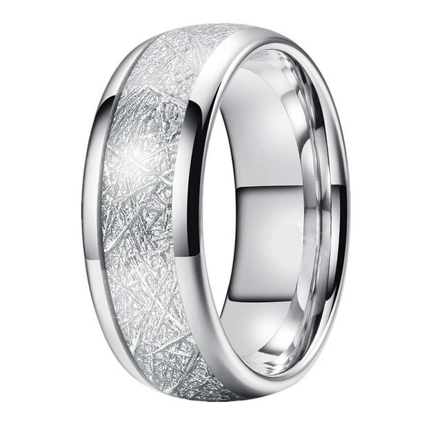 Polished meteorite shop ring