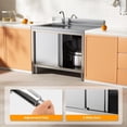 thumbnail image 3 of Laundry Sink with Cabinet, Stainless Steel Free Standing Sink with Single Bowl Commercial Utility Sinks for Farmhouse Bathroom Bar Laundry Room Kitchen Outdoor (39 Inch), 3 of 7