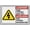 Warning Sign 5, variant on Bilingual Danger Hazardous Voltage Overhead Sign 8"x12", Aluminum Tin Warning Signs for Home Outdoor Garden, Durable Bilingual Electrical Hazard Sign
