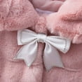 thumbnail image 4 of Kids' $10 Under Baby Girls Winter Fur Cape Coat Thick Jacket Bow Warm Outerwears Save Big, 4 of 8