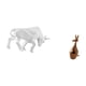 thumbnail image 5 of Estatua de toro de resina, figura de animal, escultura de madera coleccionable, adorno de escritorio, arte decorativo, artesanía ligera, adecuada para, 5 of 8