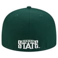 thumbnail image 4 of Men's New Era Green Michigan State Spartans Vault 59FIFTY Fitted Hat, 4 of 6