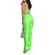 thumbnail image 3 of SAYOO - Pantalones de piel para mujer, ajustados, rectos, informales, a la moda, de cintura alta SAYOO  S-XL, 3 of 4