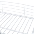 thumbnail image 3 of Full Size Bunk Bed, Metal Full Size Loft Bed with L-Shaped Desk, Open Shelves, Safety Guardrail, Sockets & USB Ports, Ladder, 3 of 7