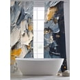 thumbnail image 5 of Abstract Ombre Sheer Curtains 96 Inch Length 2 Panels Set, Modern Farmhouse Chic Oil Painting Voile Window Treatment Semi Sheer Long Curtains Drapes for Bedroom/Living Room/Kitchen 52"x96"x2, 5 of 7