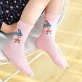 thumbnail image 6 of Fesfesfes 5 Pairs Kids Socks Cute Print Children Middle Tube Socks Girls and Boys Comfy Warm Socks, 6 of 9