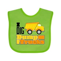 Inktastic I Dig Dump Trucks Boys or Girls Baby Bib