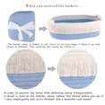 thumbnail image 7 of Toilet Basket Small Basket with Handles for Nursery, Toys, Gift Baskets Bathroom Organizing Blue, 7 of 7