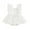 White, variant on Elippeo Infant Baby Girls Tulle Romper Dress 3 6 12 18 Months Dot Print Flying Sleeve Square Neck Bow Jumpsuit