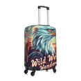 thumbnail image 3 of Uemuo Western Style Bald Eagle Printed Washable Luggage Cover - Fashion Suitcase Protector Fits 18-32 Inch Luggage -Large, 3 of 9