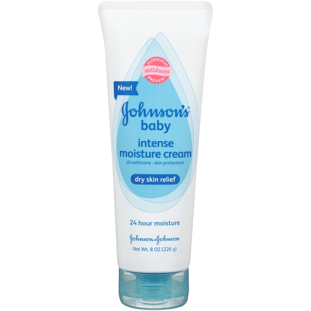 Johnson & Johnson's Baby Intense Moisture Cream, 8 Oz