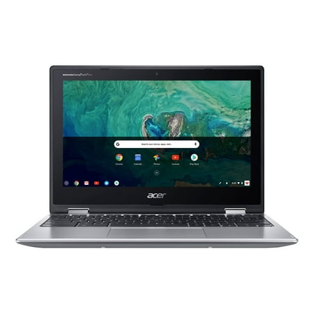 Acer - Spin 11 2-in-1 11.6" Touch-Screen Chromebook - Intel Celeron - 4GB Memory - 32GB eMMC Flash Memory - Sparkly Silver