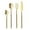 Gold, variant on Konghyp 4-Piece Set Stainless Steel Tableware Cutlery Ergonomic Design Durable Kitchen Utensils Ideal for Dining, Dishwasher Safe, Versatile Fork Spoon Knife Set