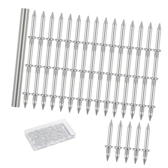 Seamless Double Head Nails Skirting Board Nails Set with Double Heads Seamless Fixing with Hand Sleeve Tool for Baseboar