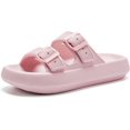 thumbnail image 1 of Slides for Women Men Pillow Slippers Double Buckle Adjustable Sandals EVA Recovery Slides, 1 of 6