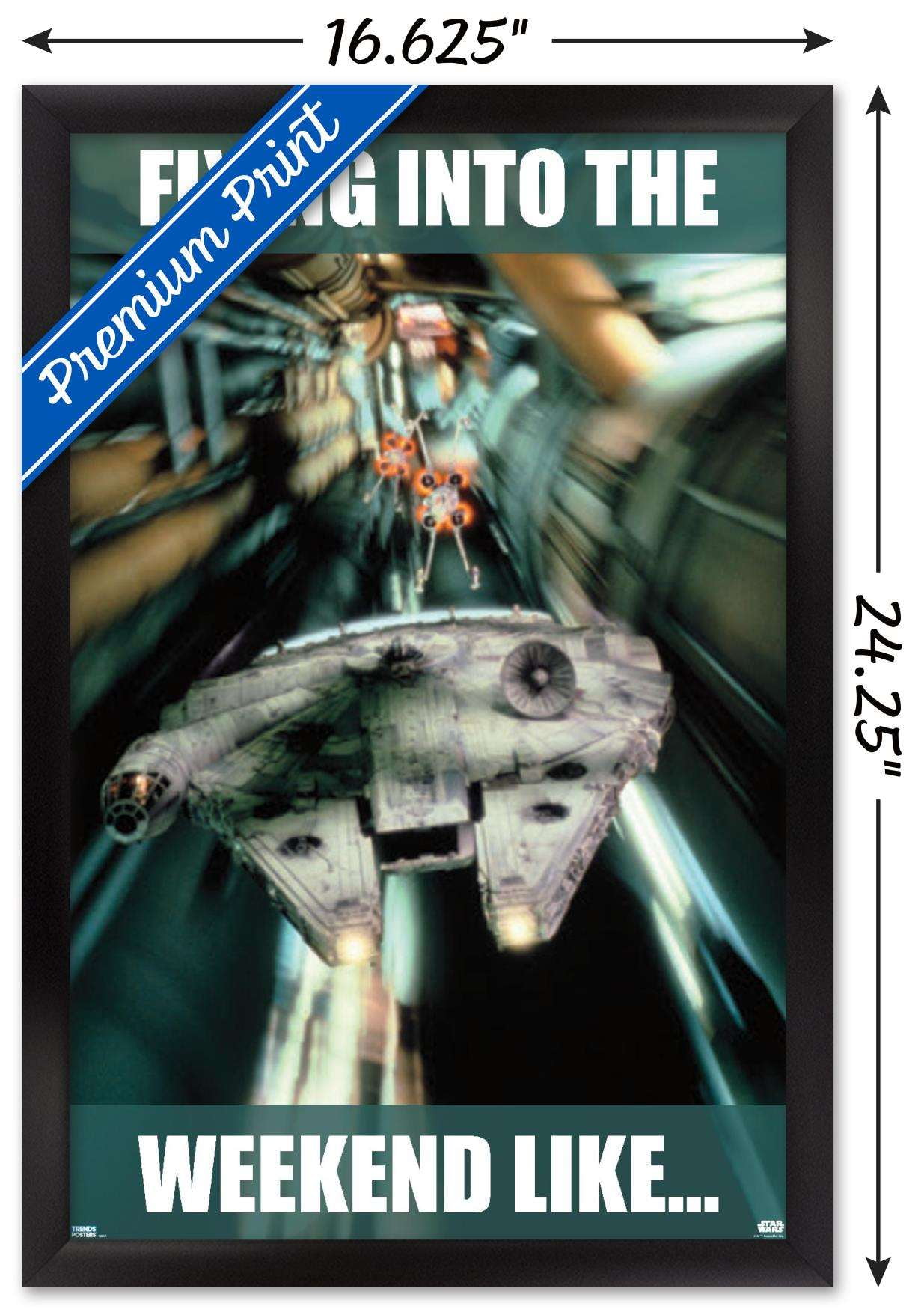 Star Wars: Saga - Weekend Wall Poster, 14.725" x 22.375", Framed