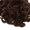 thumbnail image 3 of Peluca de Muñeca Americana de 18 Pulgadas, Cabello Ondudo Y , Accesorios de Fabricación Y Personalización de Bricoje, 8 Colores Par café CUTICAT Muñequera peluca, 3 of 7