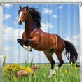 thumbnail image 1 of Vibrant Floral Shower Curtain - Brighten Your Bathroom with Colorful Design, 1 of 4