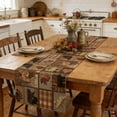 thumbnail image 2 of zhangmingg Deer Bear Runner Cottage Country Cabin Farmhouse Style Kitchen Dining Table Cloth, 2 of 7