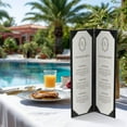 thumbnail image 6 of WeChef 5 pack 4.25"x14" Restaurant Menu Book Covers 2 View PU Leather w/ Angled Corner Wine List Bar Hotel, 6 of 9