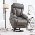 thumbnail image 3 of Electric Power Recliner Chair With Soft Cushion Pillow, Remote Control, Side Pockets 330 Pounds Weight Capacity Smart Power Sofa Recliner For Bedroom Living Room, 3 of 9