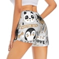 thumbnail image 4 of Picia Funny Animals Series Pattern Women's 2 in 1 Athletic Running Shorts High Waisted Workout Casual Gym Sweat Shorts with Comfy Liner Zipper Pockets-Large, 4 of 9