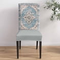thumbnail image 4 of Chair Covers Vintage Ethnic Style Dining Chair Slipcovers Medieval Turkish Texture Stretch Removable Chair Seat Protector Party Decoration Set of 6, 4 of 6