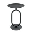 thumbnail image 5 of MAYEERTY Lantern-shaped Metal End Table, Small Round Side Table, Modern Coffee Drink Cocktail Table, Small Accent Pedestal Table 24'' Height, 5 of 10