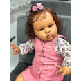 thumbnail image 4 of 22inch Reborn Baby Dolls Black Girls Lifelike Babies boy That Look Real Eyes Open Realistic Toddler, 4 of 6
