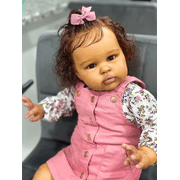 22inch Reborn Baby Dolls Black Girls Lifelike Babies boy That Look Real Eyes Open Realistic Toddler