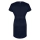 thumbnail image 5 of Vestido de Manga Corta para las Mujeres, Color Sólido Encaje Hasta Cintura Retracta Satén Tenedor Dividido, Cuello Redondo Midi, 5 of 8