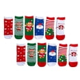 thumbnail image 4 of 6 Pairs Combed Cotton Children's Cartoon Christmas Stockings Creative Warm Socks, 4 of 8