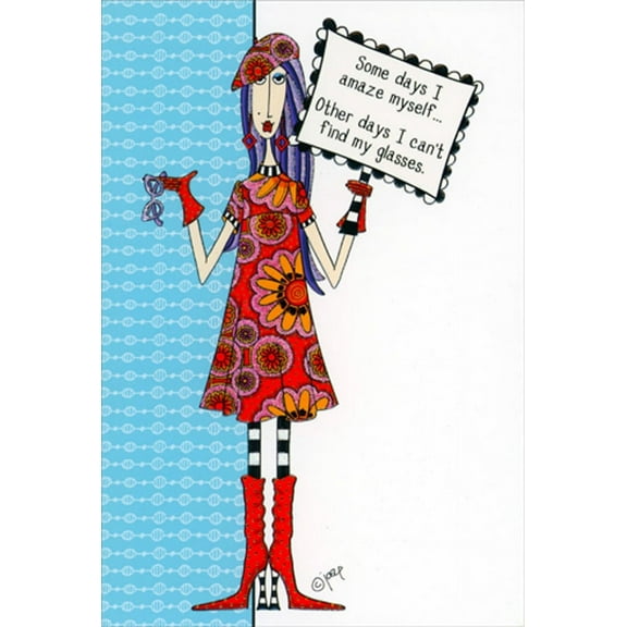 Pictura Some Days I Amaze Myself Dolly Mamas Humorous / Funny Birthday Card
