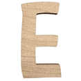 thumbnail image 1 of 18" Tall Birch Wood Letter E | 1/4" Thick | Wood Craft Letter | American Font, 1 of 3
