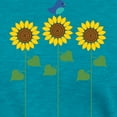 thumbnail image 3 of CafePress - Sunflower Garden Bird Women's Deluxe T Shirt - Womens Tri-blend T-Shirt, 3 of 4
