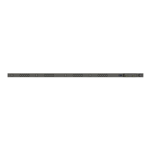 Vertiv Basic VP7541 - Power distribution unit (rack-mountable) - AC 208 V - 4.9 kW - input: NEMA L6-30P - output connectors: 24 (4 x IEC 60320 C19, 20 x IEC 60320 C13) - black powder coat