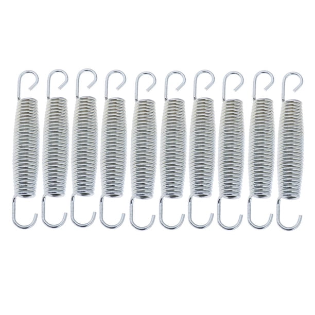 Kit de 10 resortes sólidos para trampolín de 6,5 y 4,5 pulgadas, almohadilla de salto, resorte de acero para el cuidado 14cm
