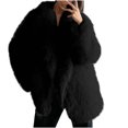 thumbnail image 2 of AOOCHASLIY 2023 Women Winter Coat Women's Fashion Solid Long Sleeve Warm Coat Faux Tops, 2 of 5