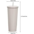 thumbnail image 4 of Stainless Steel Tumbler with Straw and Lid, Double Wall Vacuum Insulated Tumbler cup, 4 of 4