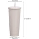 thumbnail image 4 of Taza Estrecha De Acero Inoxidable Con Tapa Y Pajita, 750 Ml, Taza De Agua Reutilizable Con Aislamiento Al Vacío, Taza De Viaje De Doble Pared Con Pajita Para Café, Té, Bebidas, 4 of 8