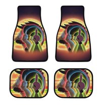 Bob's Burgers Car Floor Mats 4PC Set Anti Skid Vehicle Floor Mat Car Carpet for Front Rear Seats Universal Auto Interior Accessories