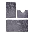 thumbnail image 2 of Linnome 3 Piece High Density Sponge Bath Mat Set Absorbent Non Slip Soft Washable Home Bathroom Decor Needs, 2 of 7
