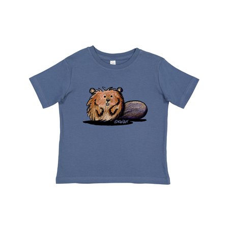 

Inktastic KiniArt Beaver Gift Toddler Boy or Toddler Girl T-Shirt