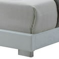 thumbnail image 4 of Benjara Sok California King Panel Bed, LED Headboard, Low Profile Footboard, White, 4 of 5