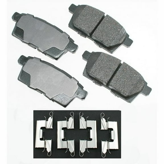 Akebono PRO-ACT Ultra-Premium Brake Pad Set, Ceramic Fits select: 2007-2010 FORD EDGE, 2007-2012 MAZDA CX-7