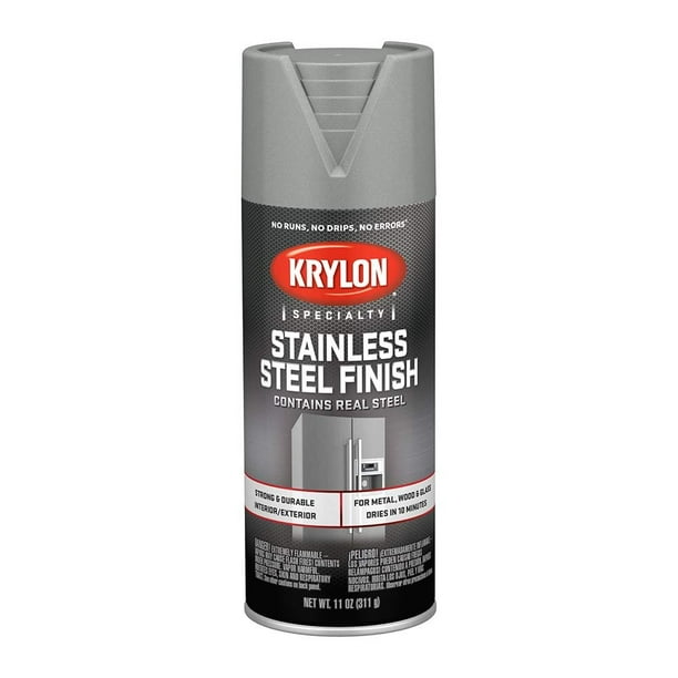 Krylon K02400007 Stainless Steel Finish Spray Paint, Stain Steel, 11