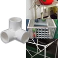thumbnail image 3 of Conectores de tubería de PVC de 3 vías, accesorios tridimensionales, conectores de muebles, marco de invernadero (32 mm, 4 piezas) (hy), 3 of 4