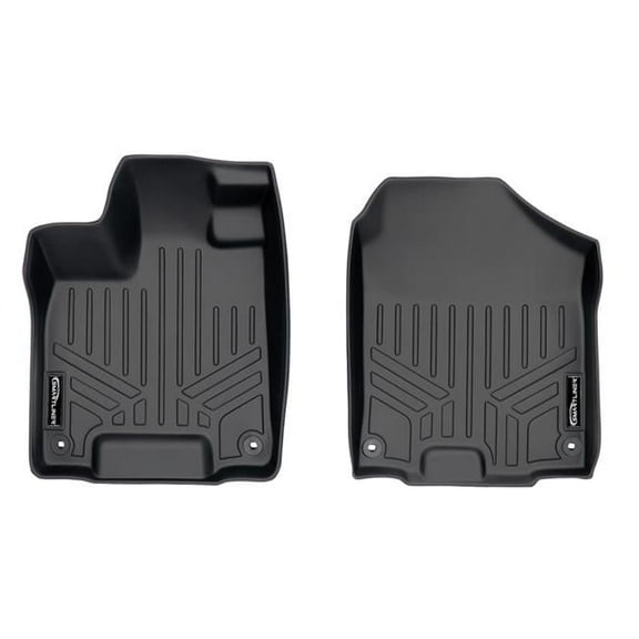 SMARTLINER Custom Fit Floor Mats 1st Row Liner Set Black Compatible With 2019-2023 Honda Passport